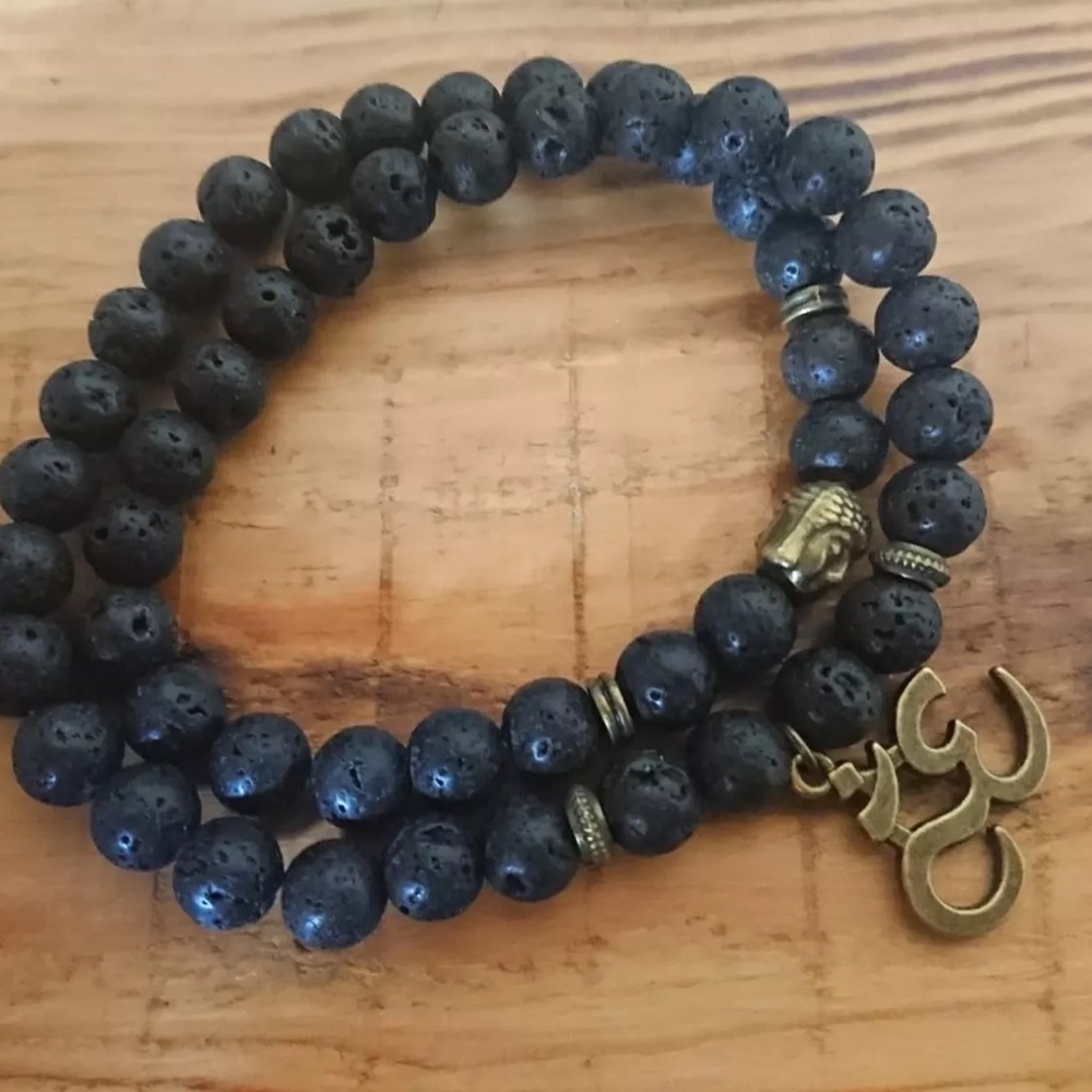 Gemstone Meditation Mala bracelet - Picture 5 of 11
